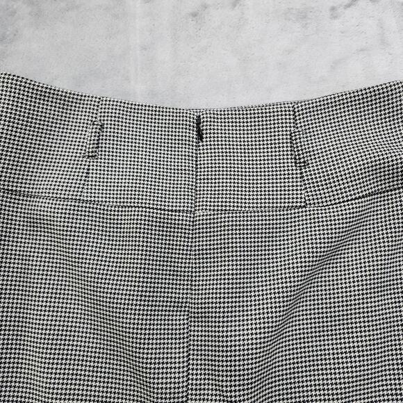 Laura Petites Skirt Size 6P Black White Houndstooth Pencil High Waist Back Zip - Picture 5 of 9